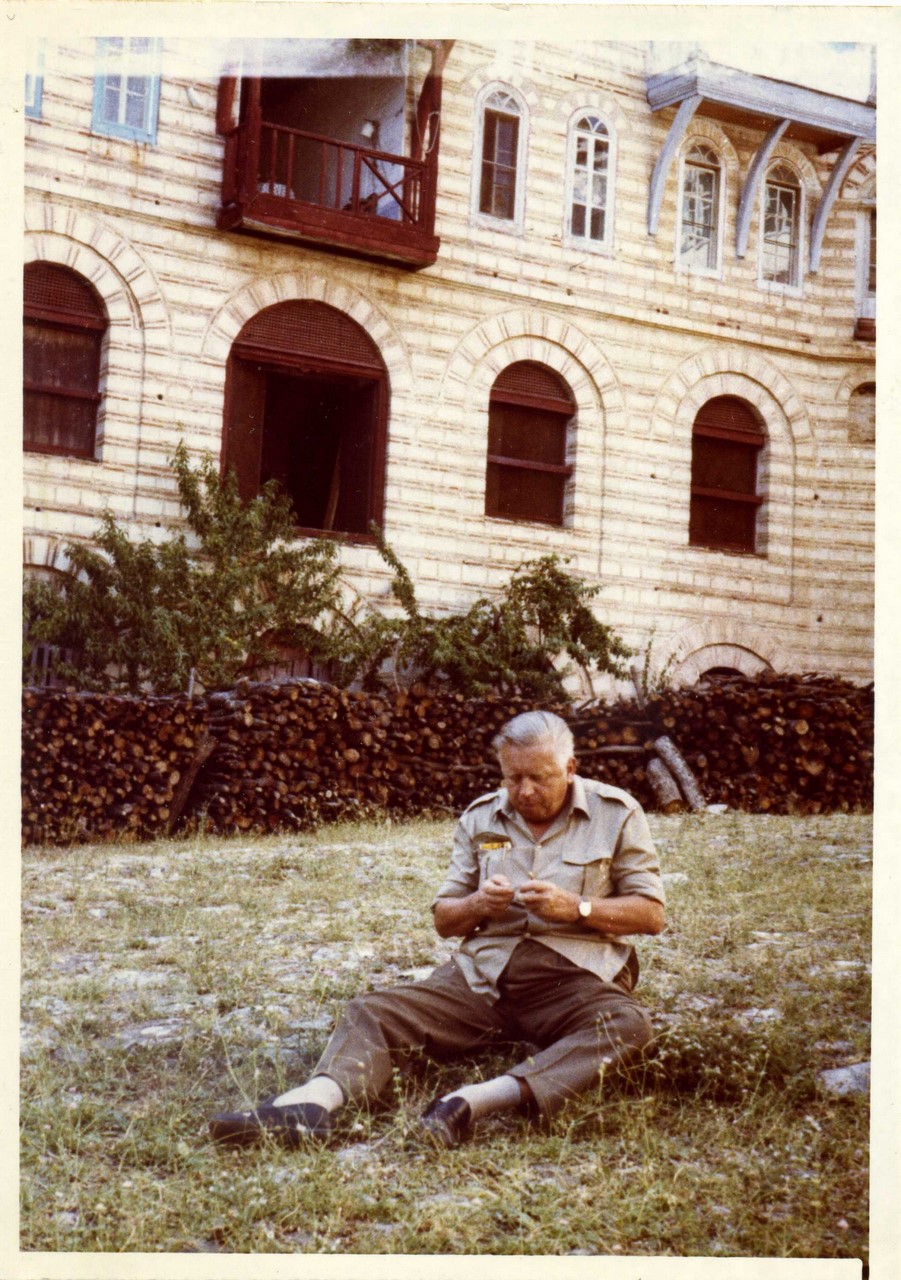 Бранко на Хиландару, август 1970. (Архив САНУ)