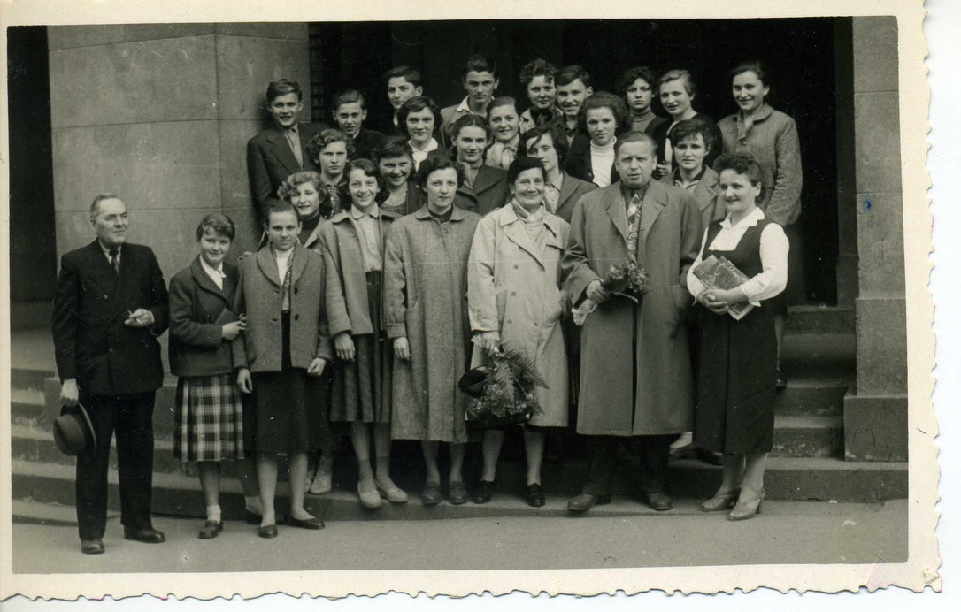 Бранко са Десанком, Oсијек 14.05.1957. (Aрхив САНУ)